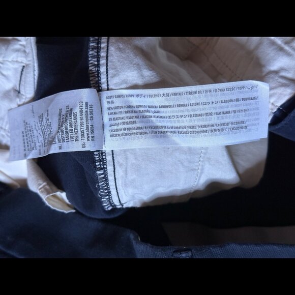 Abercrombie & Fitch Chino Pants 30 Womens Blue Navy Flat Front High Rise Stretch - Picture 8 of 8